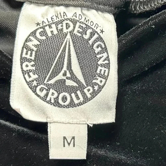 Velvet Like Spaghetti Strap Dress Size Medium Black Formal - Picture 7 of 8